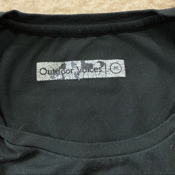 Outdoor Voices Cloudknit All Day Tank Black Medium - Picture 3 of 5